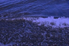Waves Lapping on Beach Blue 03