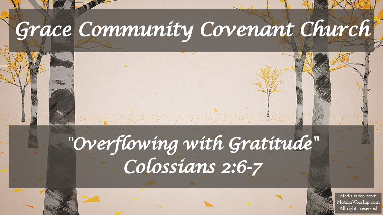 Overflowing with Gratitude