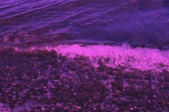 Waves Lapping on Beach Magenta 03