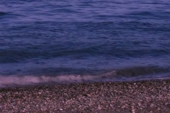Waves Lapping on Beach Magenta 02